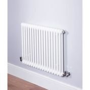 DQ Heating Ardent 600 x 622mm Horizontal 2 Column White Radiator