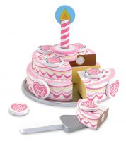Melissa & Doug Wooden Triple Layer Birthday Cake 