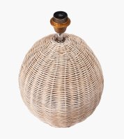 Pacific Lifestyle Raffles Large Rattan Cream Wash Table Lamp Base