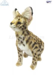 Soft Toy Wildcat, African Serval Cat Sitting (43cm.L) 7373