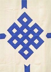 Eternal knot - Door Curtain - Blue