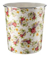 Zoom Floral Print Waste Bin - Assorted