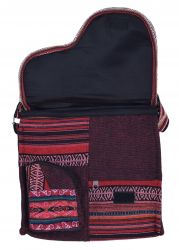 Large Aztec Gheri Cotton Saddle Bag - Red