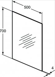 Ideal Standard 50cm Mirror