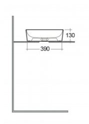 RAK-Feeling 42cm Round Countertop Basin in Matt White