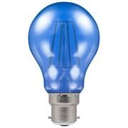 Crompton 4.5W LED Filament Coloured Harlequin Gls BC Blue (13650)
