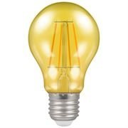 Crompton 4.5W LED Filament Coloured Harlequin Gls ES Yellow (13803)