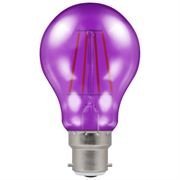Crompton 4.5W LED Filament Coloured Harlequin Gls BC Purple (13735)