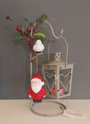 Christmas Lantern Santa Tealight 