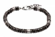 Stainless Steel Nut Link Bracelet 8 1/4 Inch