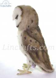 Soft Toy Barn Owl Bird of Prey by Hansa (27cm) 7644