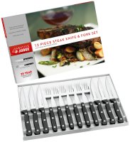 Sabatier & Judge IV Range Steak Knife & Fork Set (12 Piece)