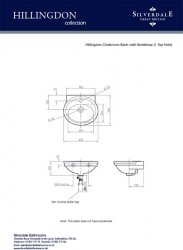 Silverdale Hillingdon 450mm Cloakroom Basin