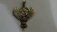 Lisa Parker Messenger Owl Pendant - Bronze