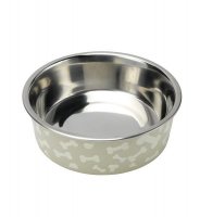 Petface Bella Bowl White Bones 14cm