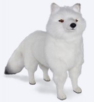 Soft Toy Arctic Fox Standing by Hansa (80cm.L) 7499