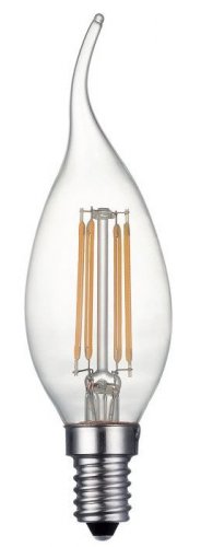 Dar E14 Dim 4w 400lm Cdv Candle Lamp Clear