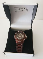 ETON Ladies Watch Metal Brown & Diamante - 3052L