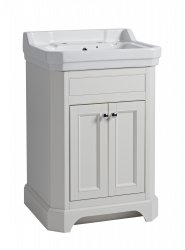 Tavistock Vitoria 600mm Freestanding Unit and Basin - Linen White