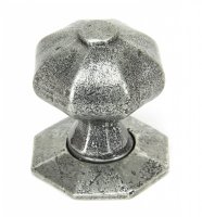 Pewter Octagonal Mortice/Rim Knob Set