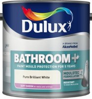 dulux bathroom+soft sheen pb white 1 ltr