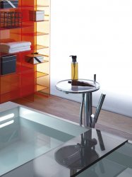 Kartell by Laufen 750mm Bath Shelf - Transparent Crystal