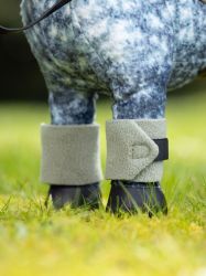 Lemieux Mini Toy Pony Accessories - Fern Green Fleece Bandages - Set of 4
