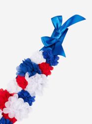 Lemieux Toy Pony Accessories - Flower Sash - Red White Blue Champion