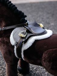 Lemieux Toy Pony Accessories Hunter Saddle Pad & Girth Brown