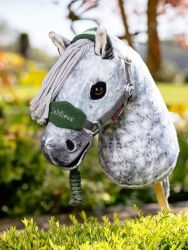 Lemieux Hobby Horse Accessories - Hunter Green Vogue Headcollar & Lead Rope