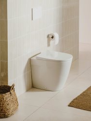 Roca Ona Back-to-Wall Rimless Toilet - Supraglaze