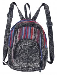 Gheri and Cotton Rucksack - Black