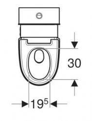 Geberit Aquaclean Mera Care Classic Floor Standing Close Coupled Shower Toilet - White Alpine