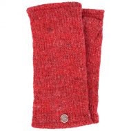 Pepper - pure wool plain wristwarmer - red