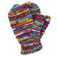 Children's fleece lined - electric mittens - multi