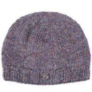 Pure wool - plain beanie -  pale heather