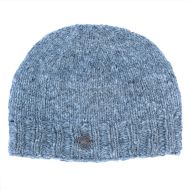 Pure wool - plain beanie - pepper grey