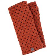 Fleece lined wristwarmer - tick - Burnt orange