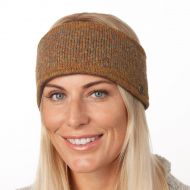 Pure Wool Fleece lined - Zigzag Heather Headband - Gold Heather