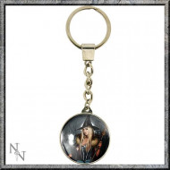The Winter Witch Glass Keyring