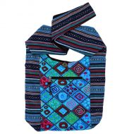 Bright print - beach bag - blues