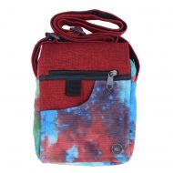 Small -  tie dye cotton bag - red