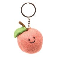 Peach - Wool Felt - Keyring