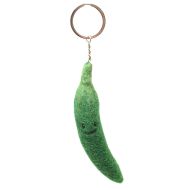 Green Chilli - Wool Felt - Keyring