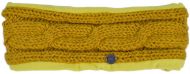 Pure Wool Fleece lined headband - cable - Mustard