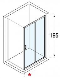 Novellini Zephyros 2P Sliding Shower Door