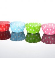 NJ Products Polka Dot Greaseproof Mini Muffin Cases (Pack 100)