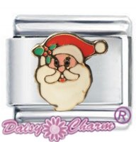 Santa Father Christmas Face Italian Charm