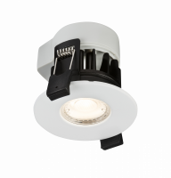 Knightsbridge 230V IP65 5W Fire-rated LED Dimmable Downlight 3000K - (RW5WW)