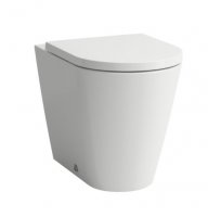 Kartell by Laufen Rimless Floorstanding Back to Wall WC Toilet Pan